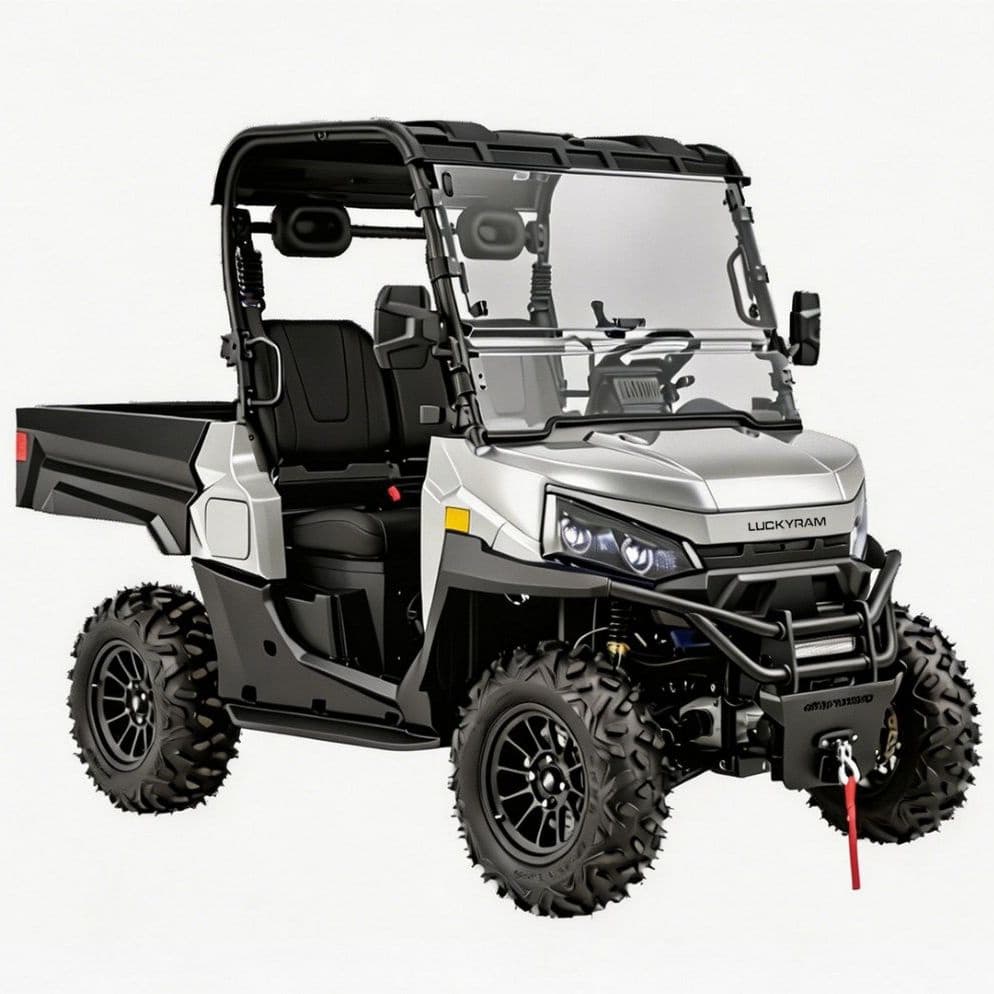 狩猟牧場のための10KW ACモーター4WD電気UTV 1000kg牽引
