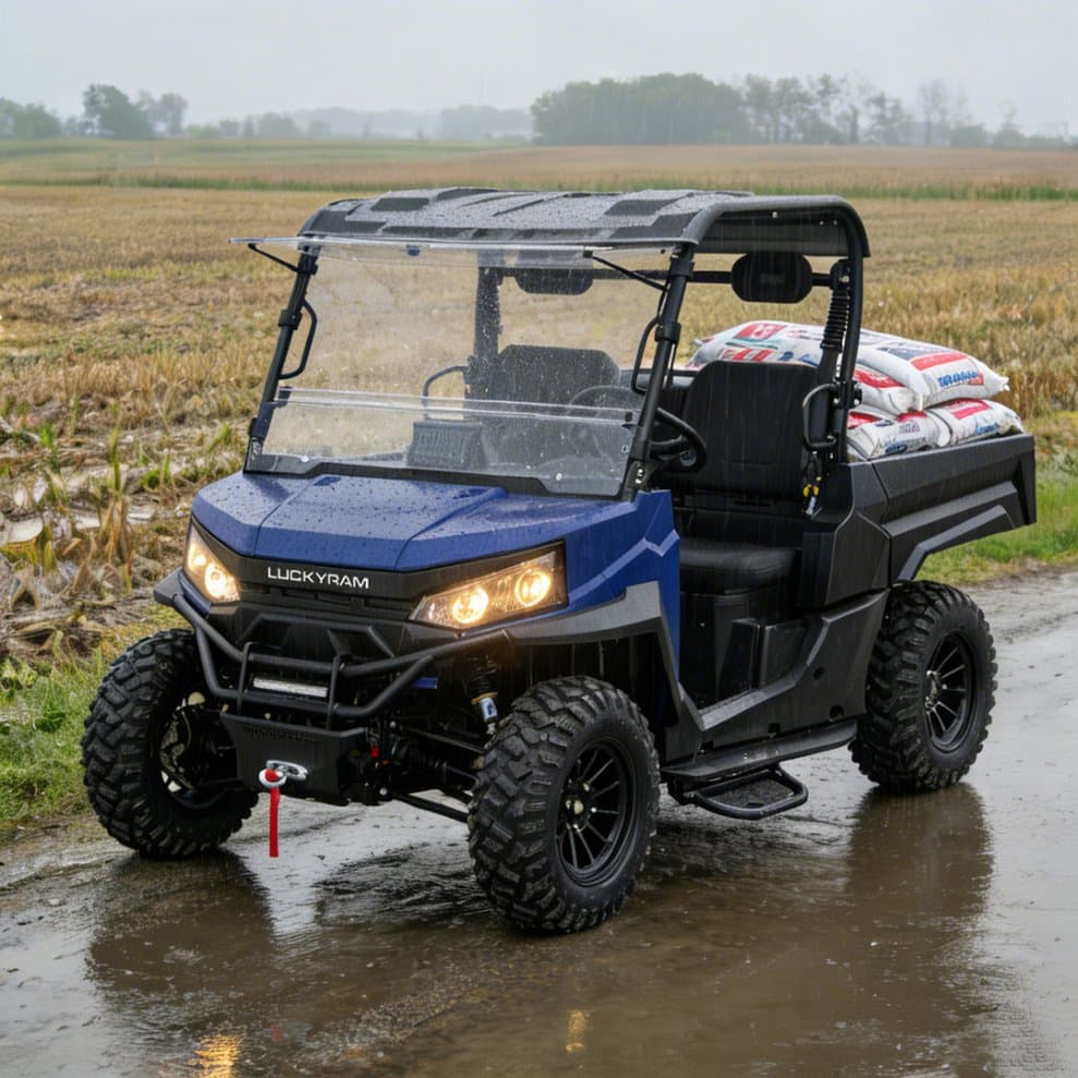 4WD ファーム UTV PKE キーレス 80-100km 範囲 14 インチ オフロード タイヤ