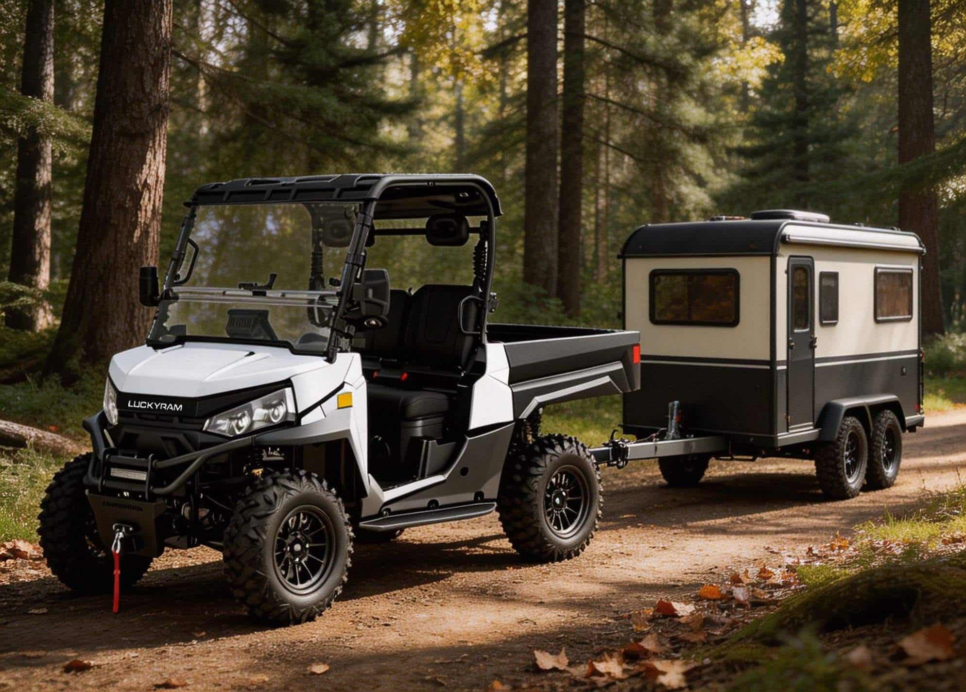 4WD オフロード電気 UTV 73.6V PKE キーレス 20KW ピークパワー 670kg