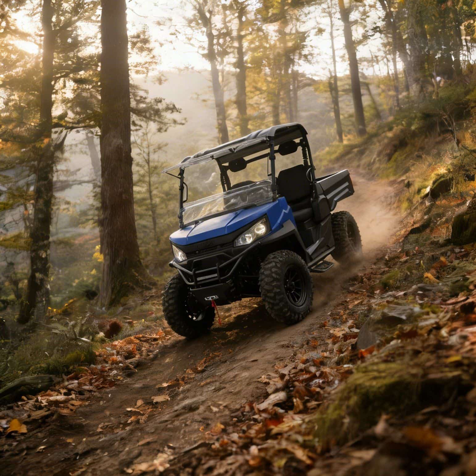 4WD UTV 73.6V 20KW ピークパワー 400A コントローラー 350kg ダンプベッド