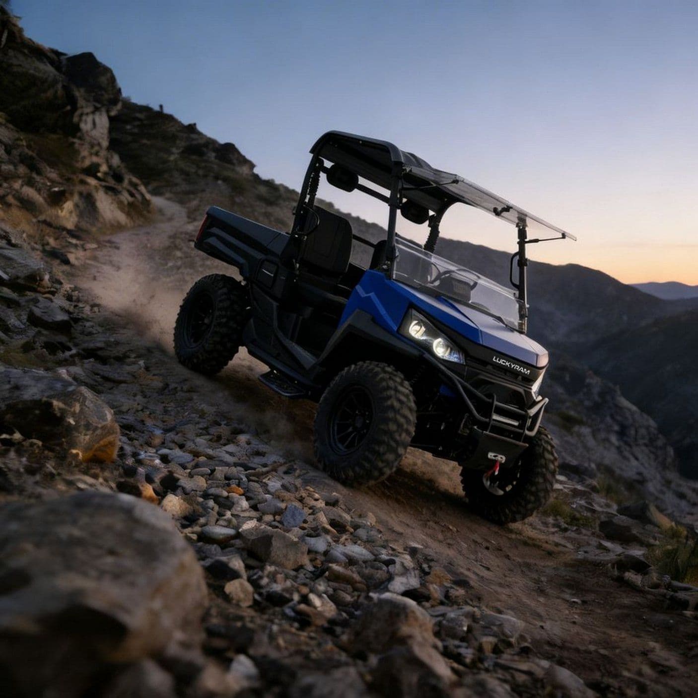 狩猟用4WD UTV 20KWピークパワー400mmウェーディング350kg荷重