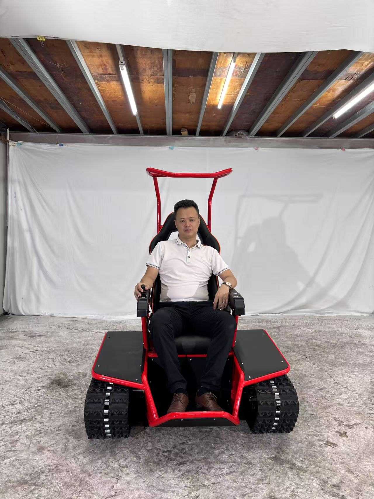 72V デュアルトラック電動車椅子はあらゆる地形に適しています。