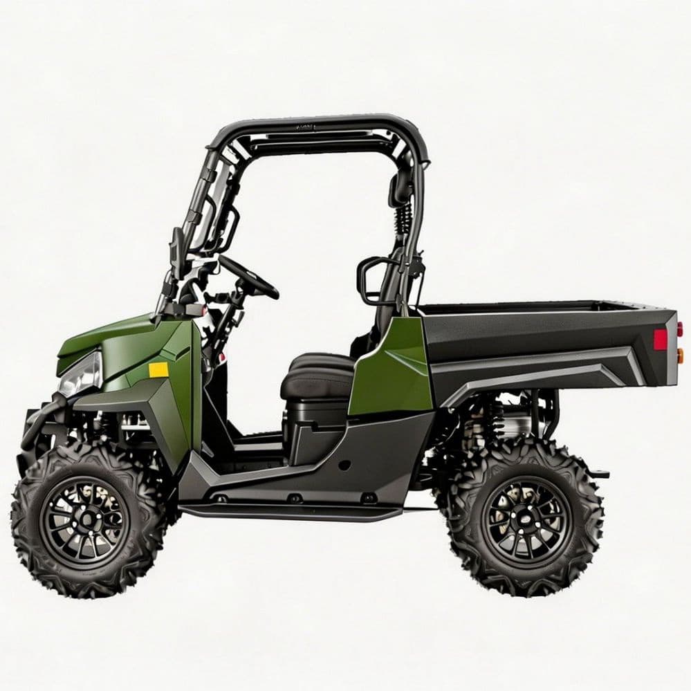 カスタマイズ可能なアクセサリー 73.6V 電動 UTV PKE キーレス 1000kg 牽引 80-100km 範囲 4WD