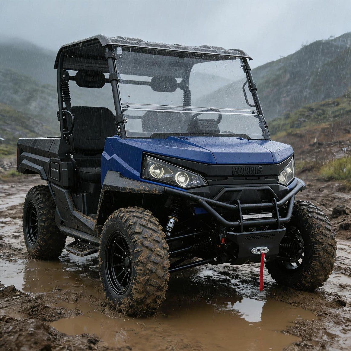 PKE キーレススタートアップシステム 10KW AC モーター電動 UTV 400A コントローラー 80-100km 範囲 4WD